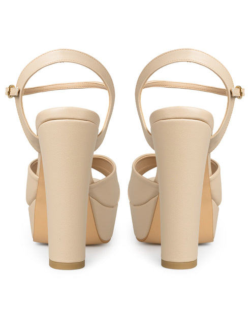 Sandalia Nude Con Plataforma 8021